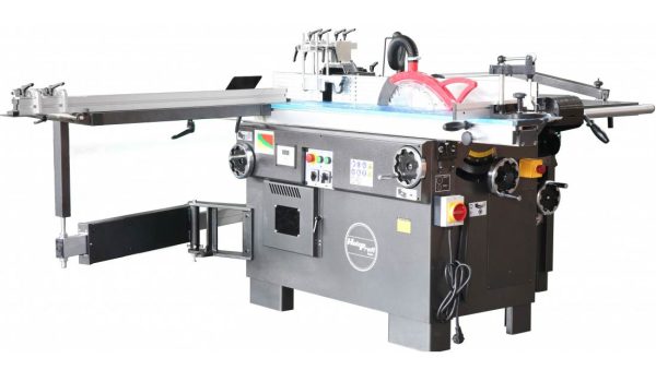 HOLZPROFI MAKER - CB310-SPIRAL Combinée 5 Opérations avec chariot et Dégau-Rabot avec Arbre hélicoïdal