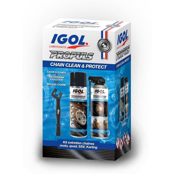 Kit entretien igol pour chaine moto et quad igol
