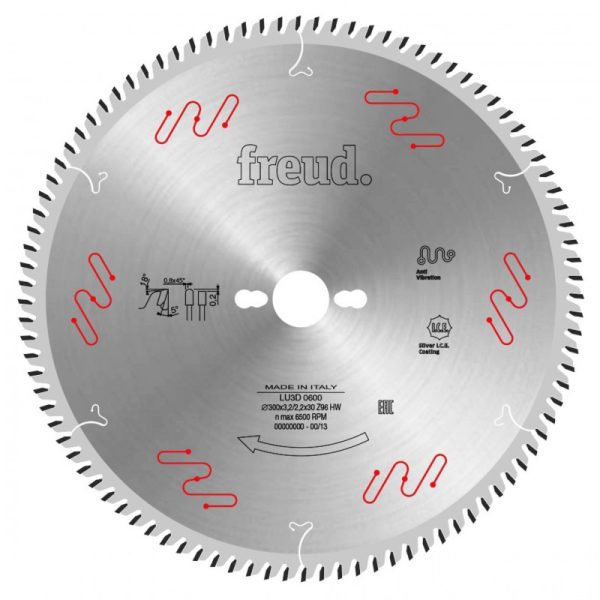 Lame de scie circulaire Freud 300x30x3,2mm Z96