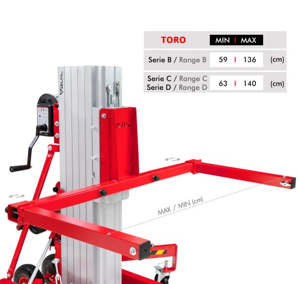 Élargisseur de fourches pour monte-charges Toro ACT-09