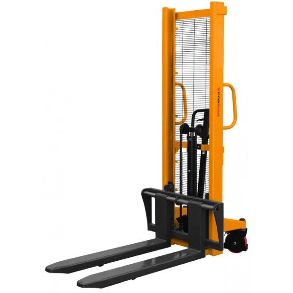 Gerbeur manuel charge 1000kg – Hauteur levage 1600mm fourches réglables